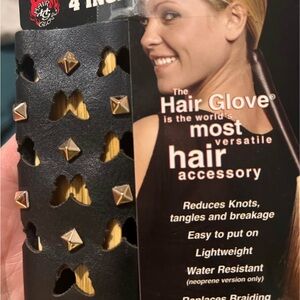 Black Studded Hair Wrap